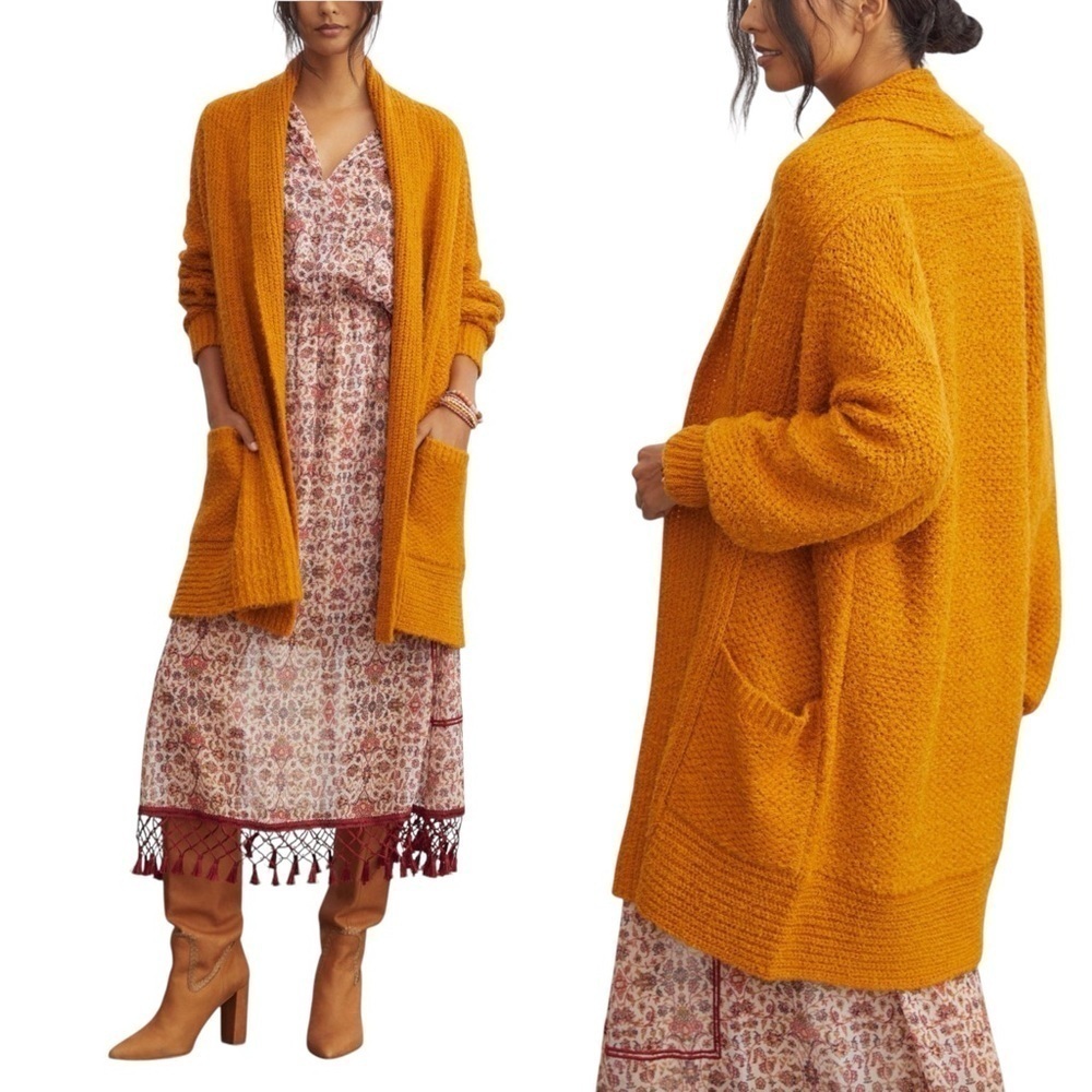 PILCRO‎ x ANTHROPOLOGIE Eyelash Longline Cardigan